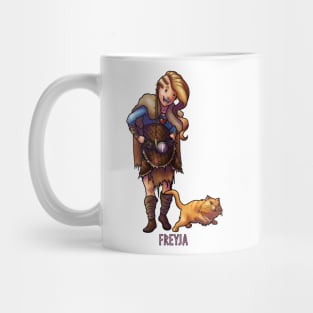 Freyja - Goddess of Love - Cute Cartoon Art Mug